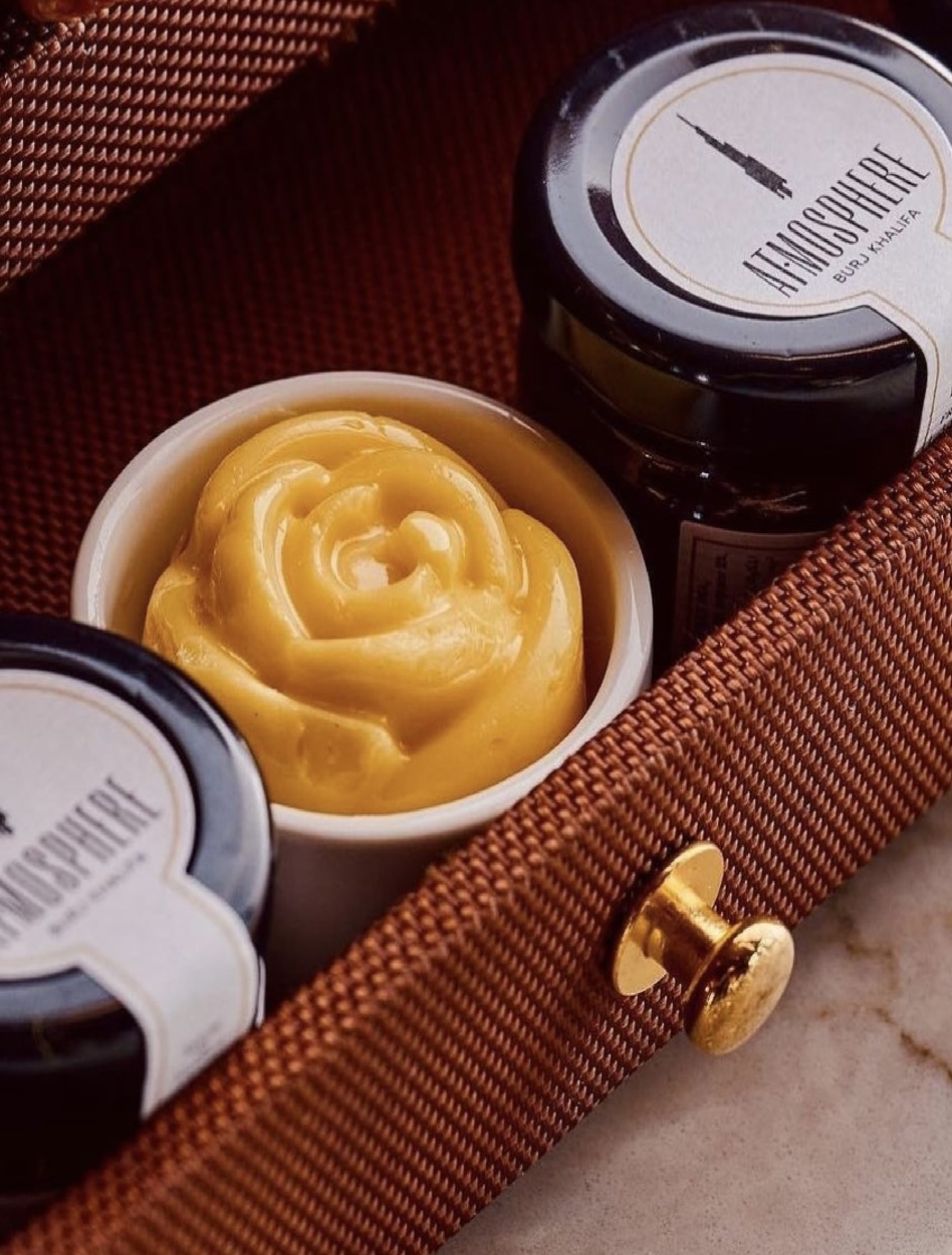House-made preserve, branded