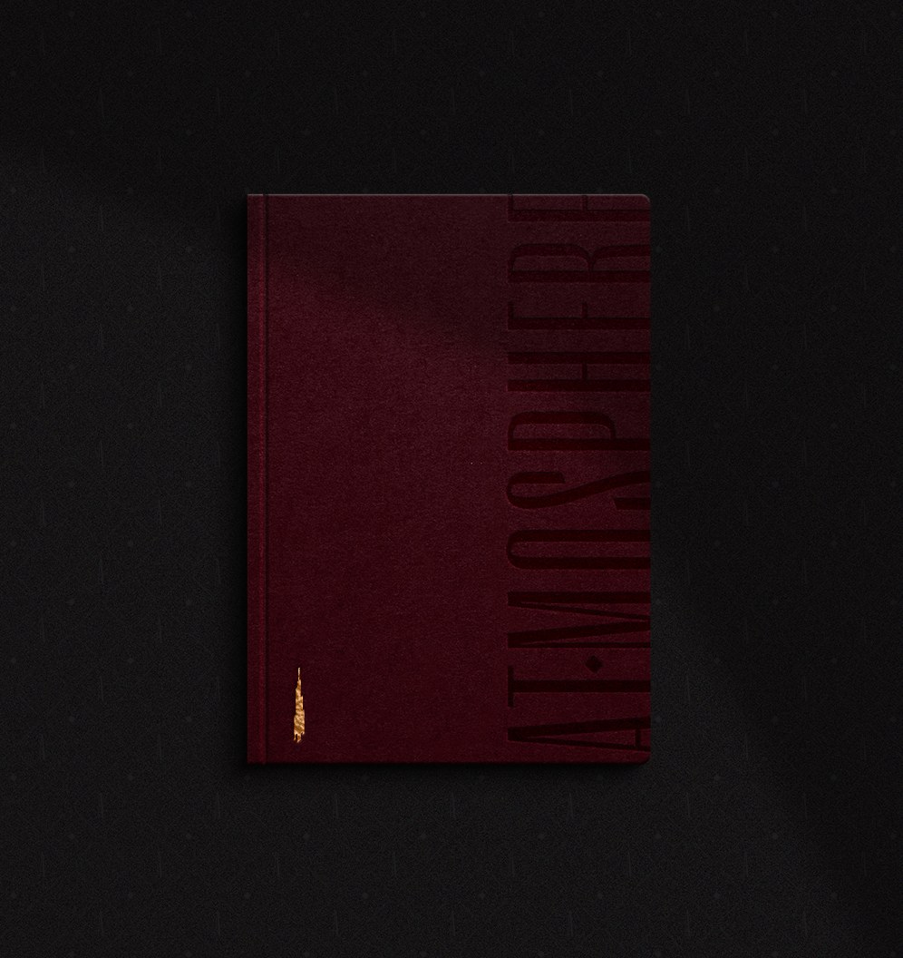 The At.mosphere menu cover